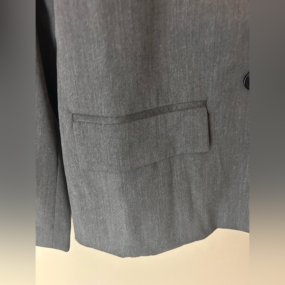 NWT The Drop Liza Relaxed Double Breasted Blazer, Heather Grey, Size M Chic - Picture 5 of 10